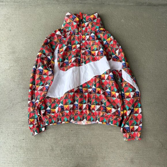 Nike Other - Nike Men’s Windrunner Jacket M Multicolor Patchwork Geometric Retro Windbreaker